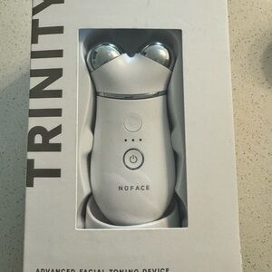 NuFace Trinity Facial Toning Device - Silver and White